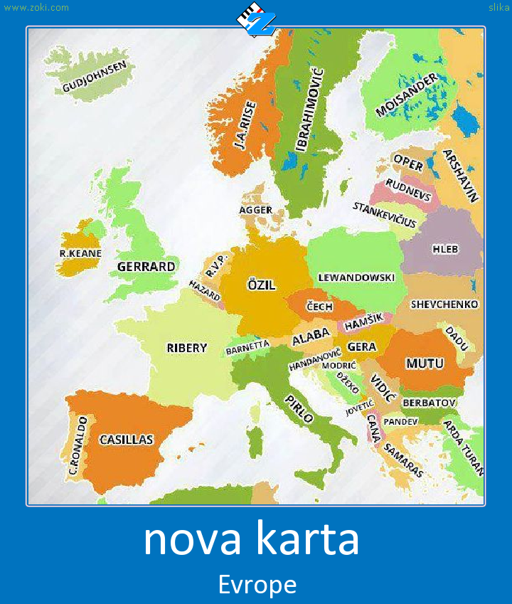 nova mapa evrope nova karta   Posteri   Zoki Games nova mapa evrope